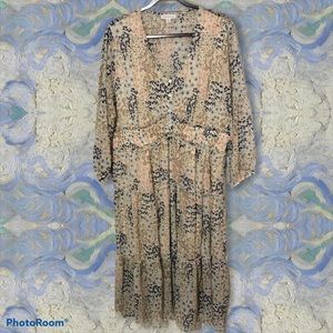 Floral boho midi dress